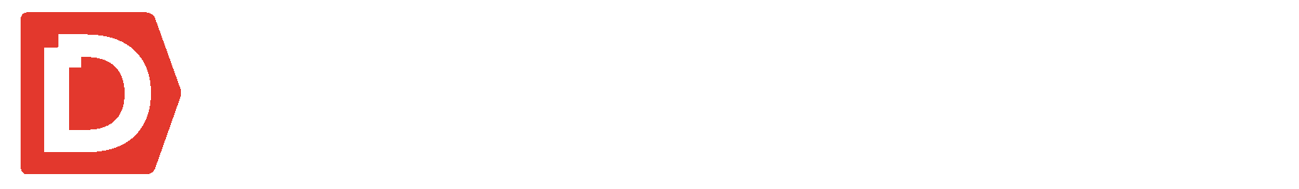 The DatAchieve logo, consisting of a red pentagon with a stylized capital