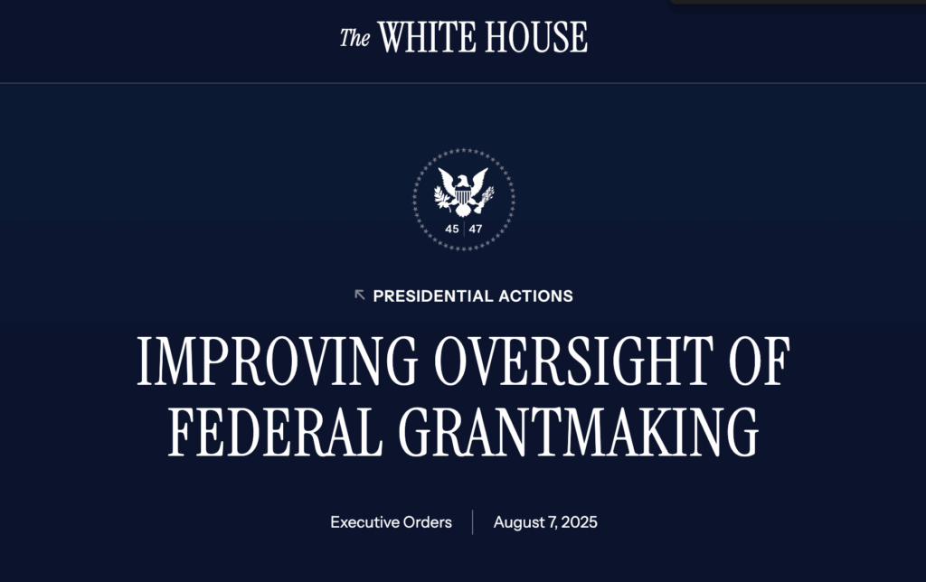 The White House website page titled 